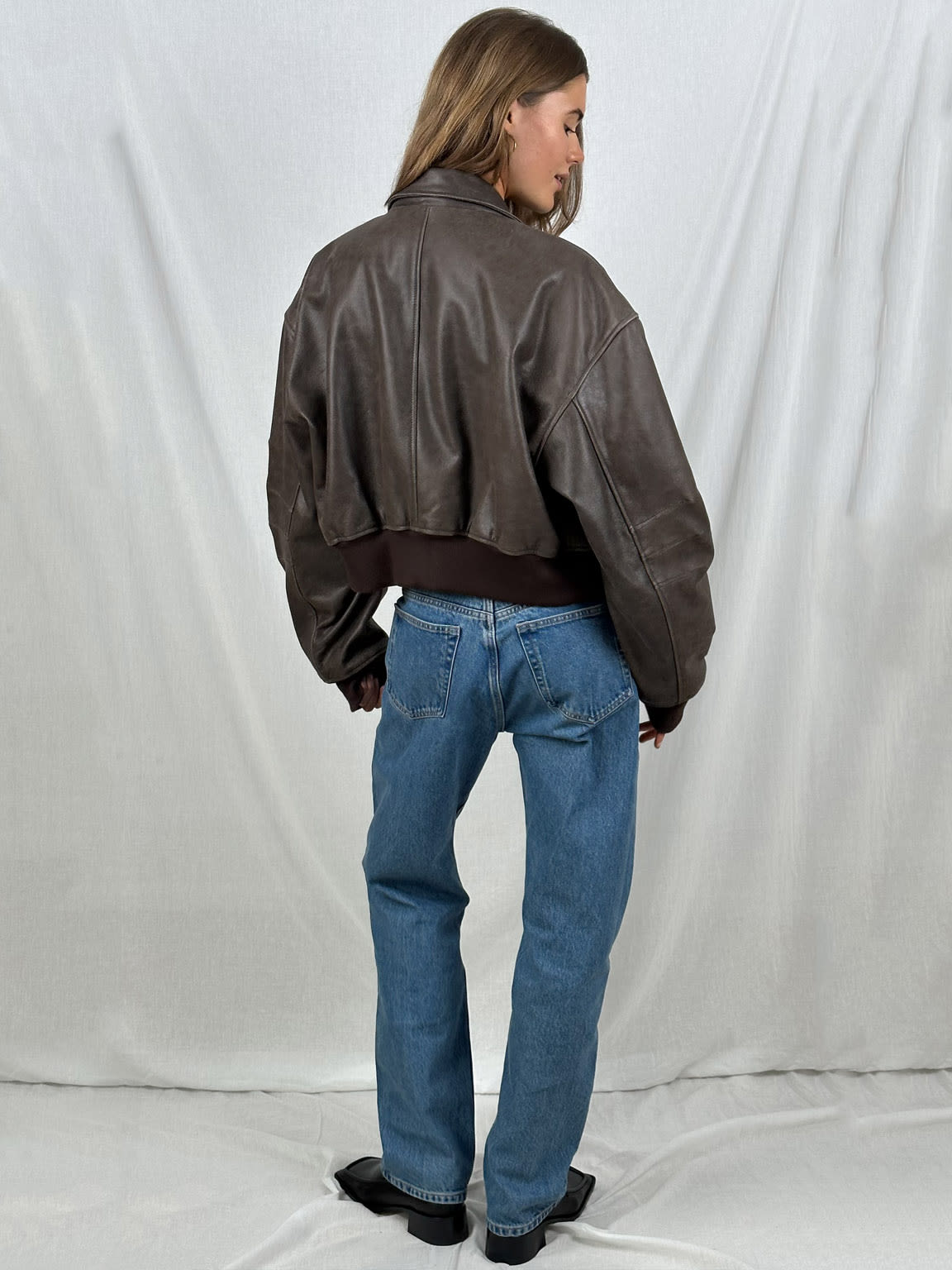 NOVA | Cropped bomber jacket with zip
