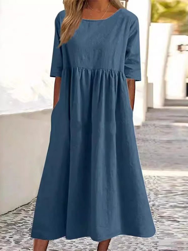 DARIA | Rochie midi cu croi în A - Liora București