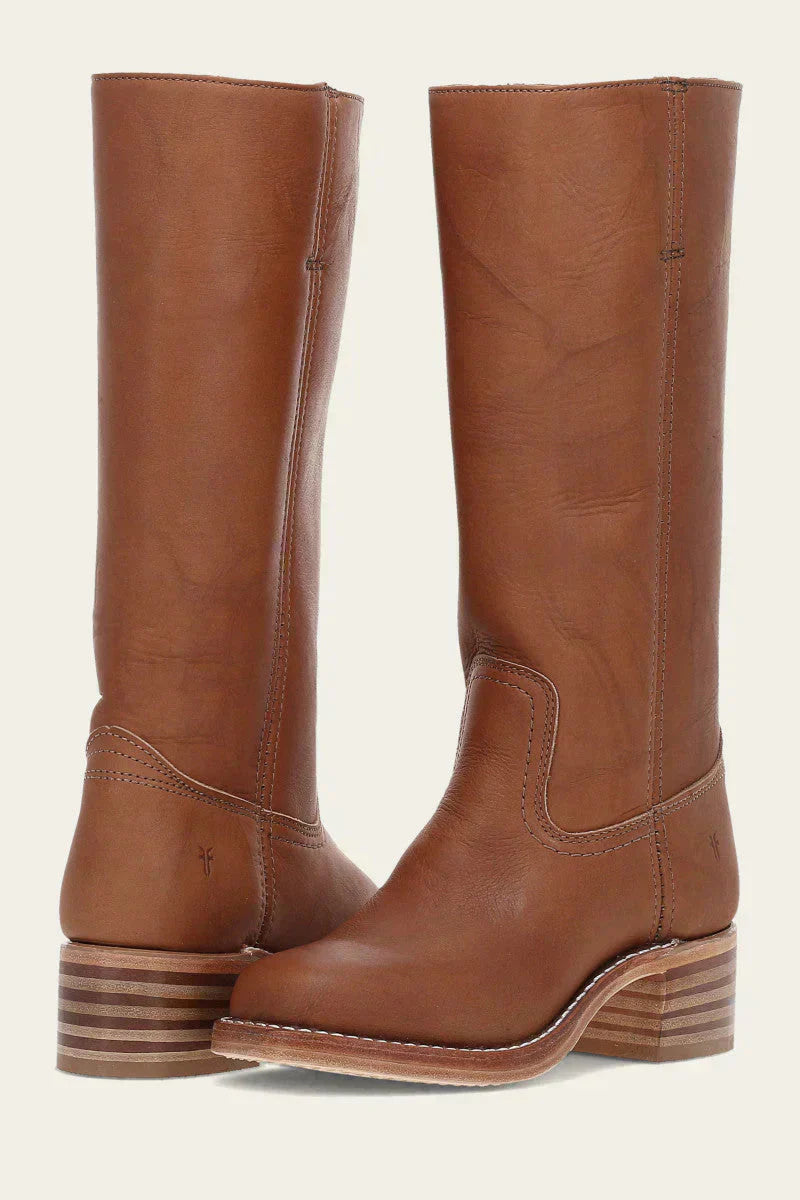 JANE | Western boots with stacked block heel