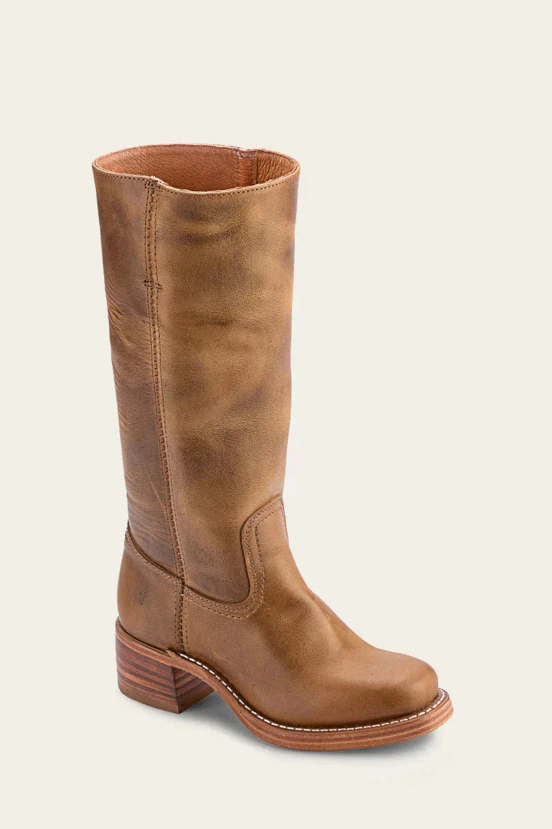 JANE | Western boots with stacked block heel