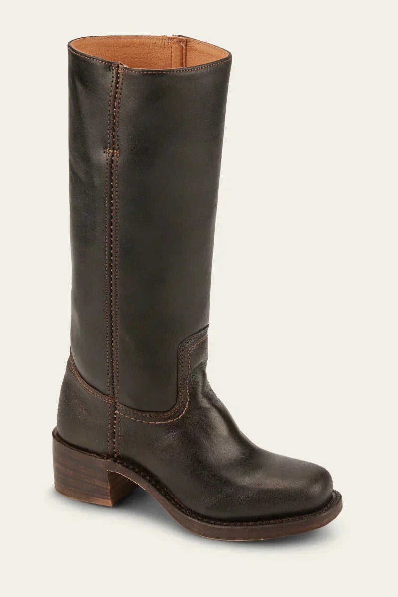 JANE | Western boots with stacked block heel