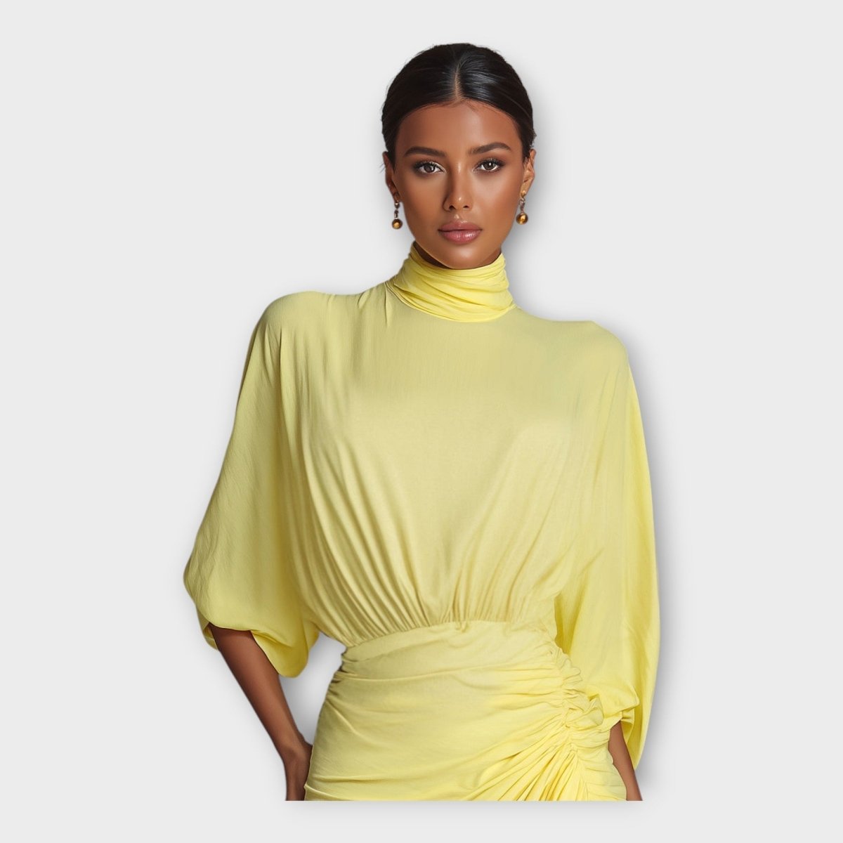 DIANA | Rochie lungă cu pliuri - Liora București