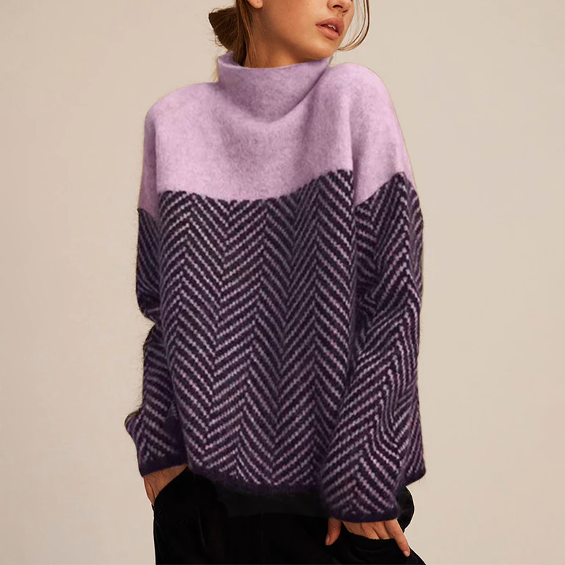 SCARLETT | Turtleneck jumper with soft knit