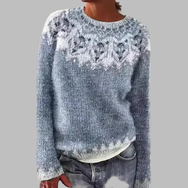 ATHENA | Icelandic knit jumper with patterned design