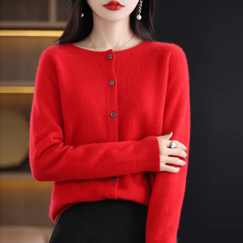 ISLA | Cardigan with button detail