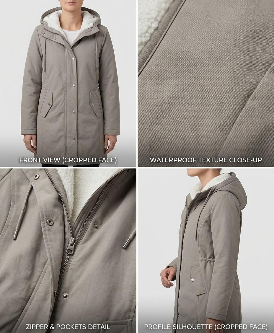 LEAH | Waterproof parka with fleece lining