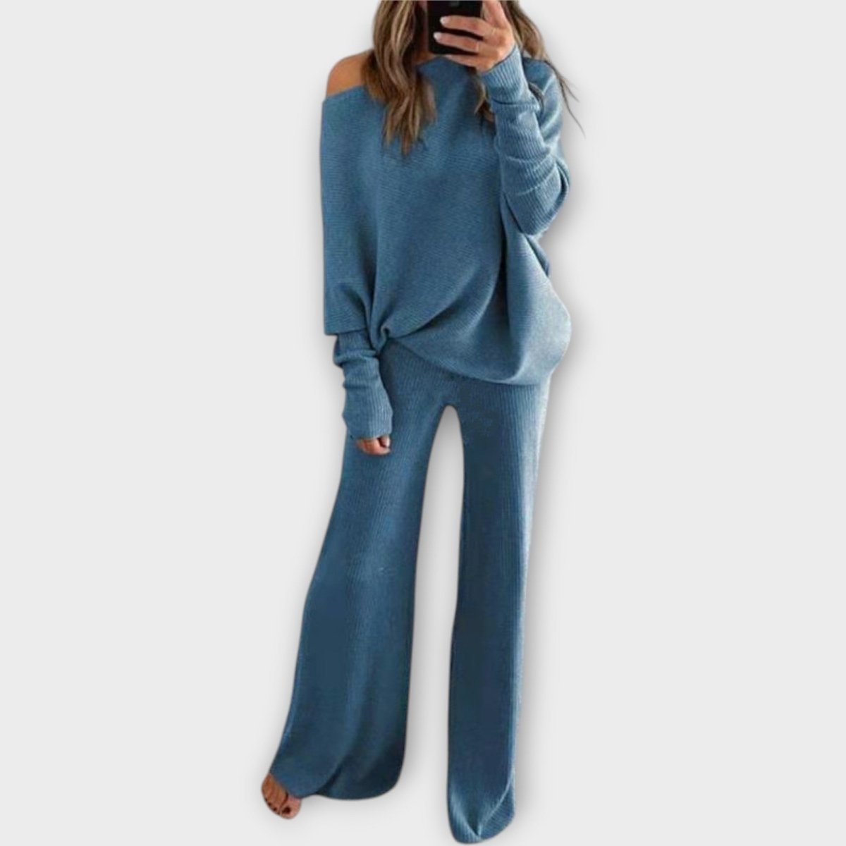 SONIA | Set tricotat cu pantaloni largi - Liora București