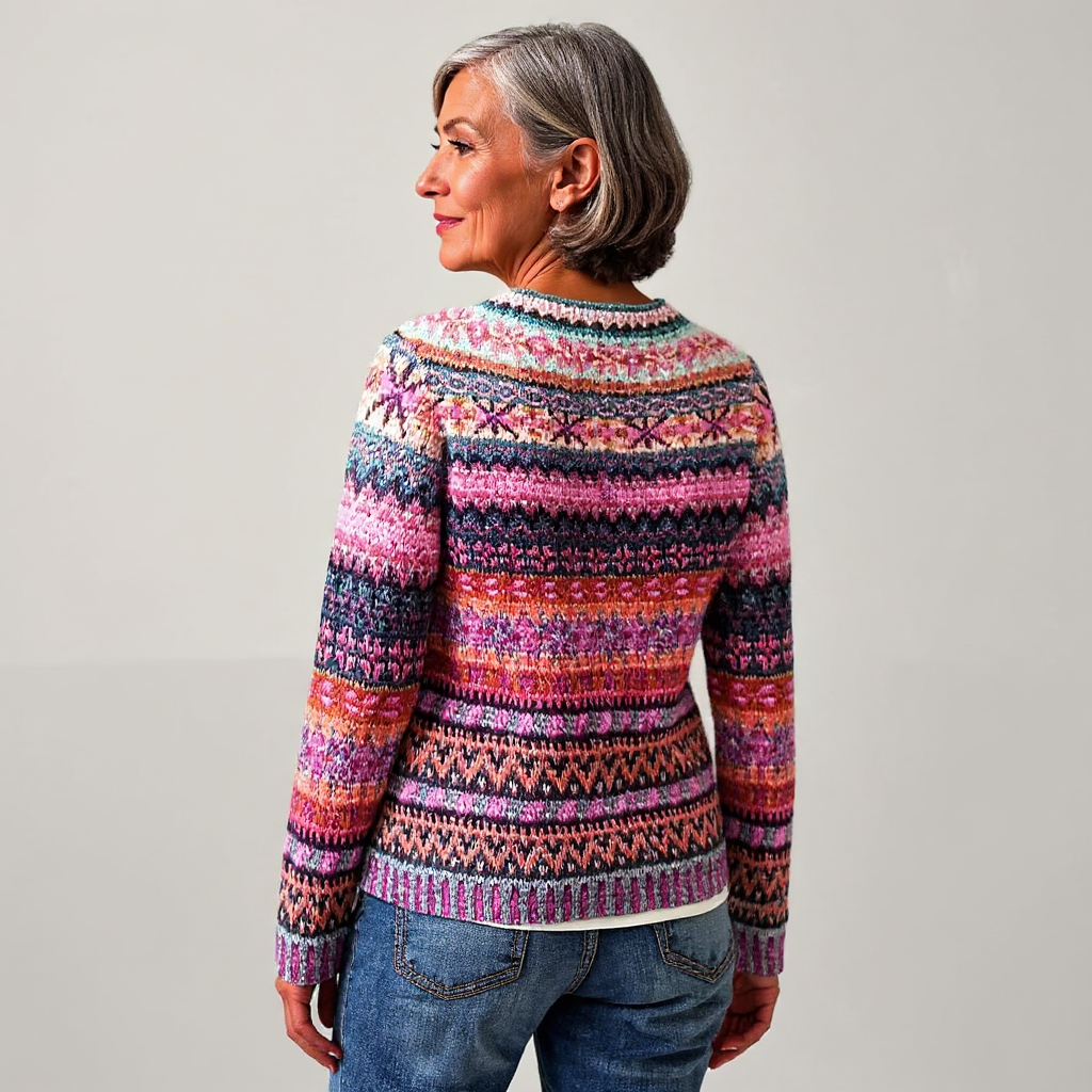MADISON | Icelandic jumper with patterned knit