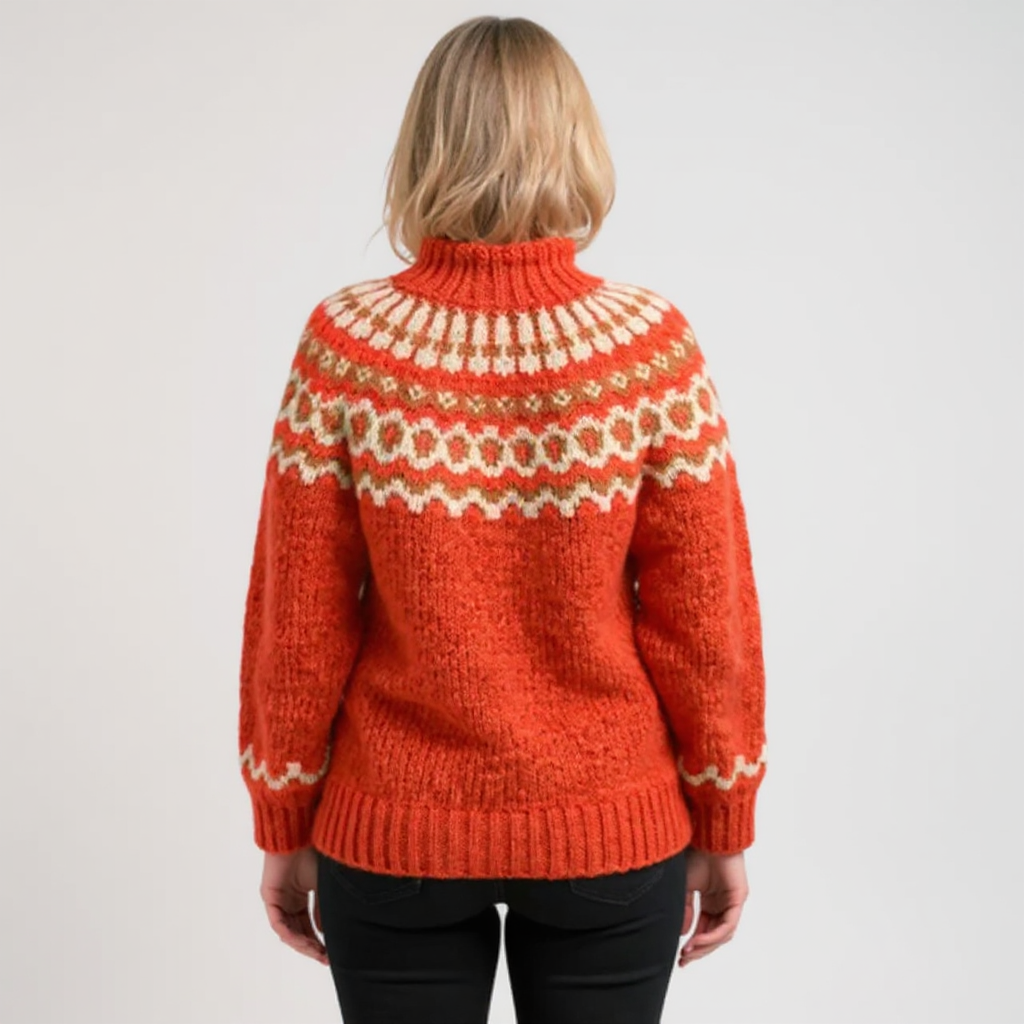 AMARA | Icelandic jumper with patterned design