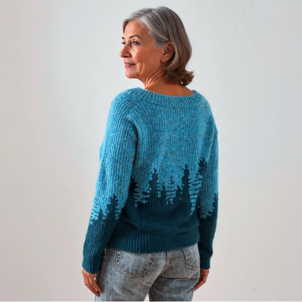 NATALIE | Icelandic jumper with patterned knit