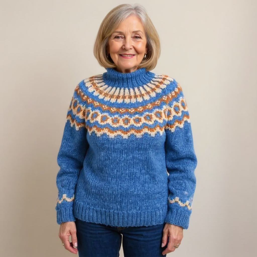 AMARA | Icelandic jumper with patterned design