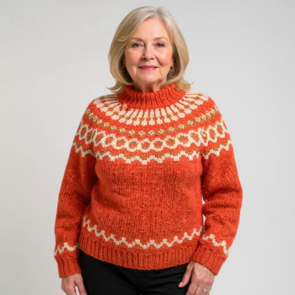 AMARA | Icelandic jumper with patterned design