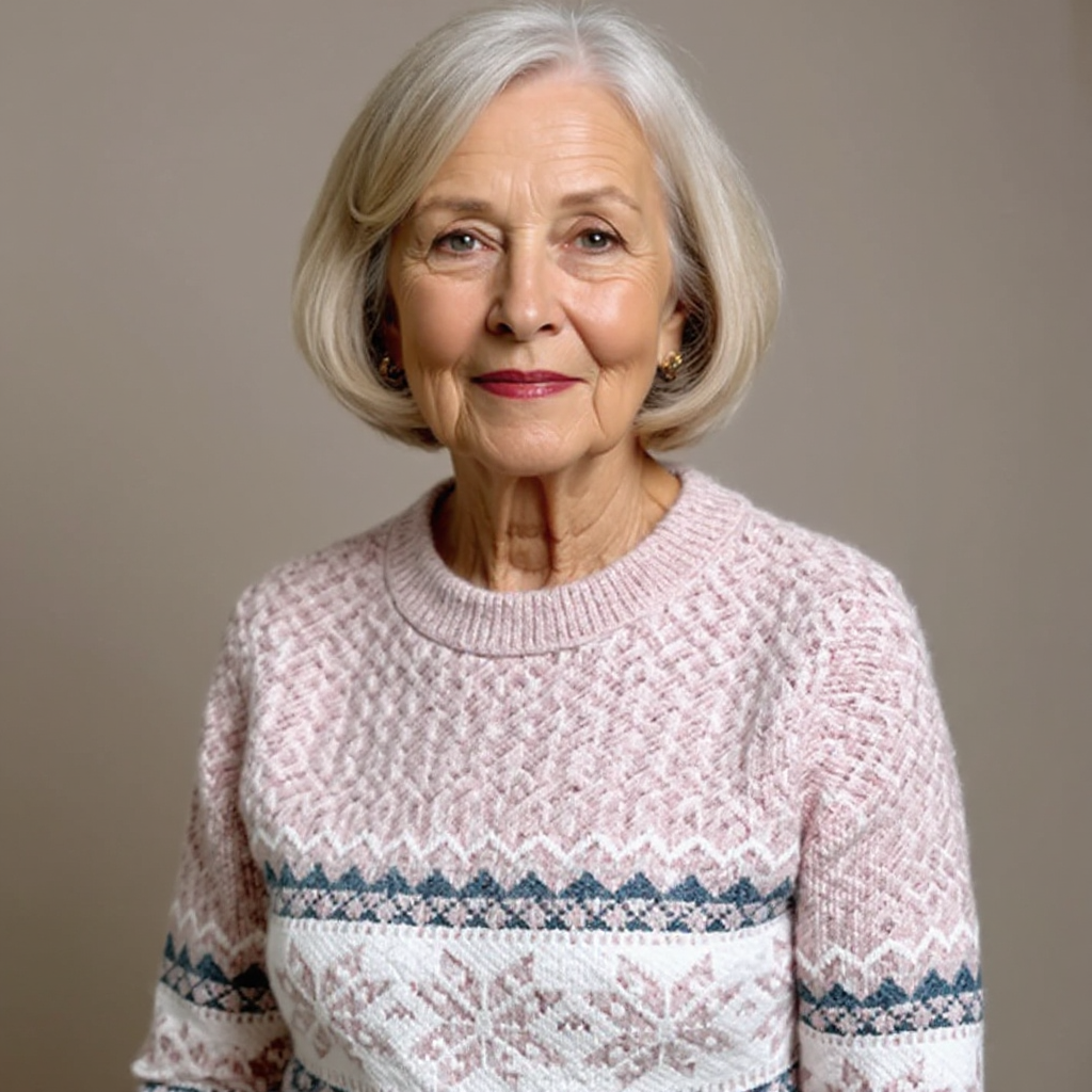 MELANIE | Icelandic knit jumper with patterned design