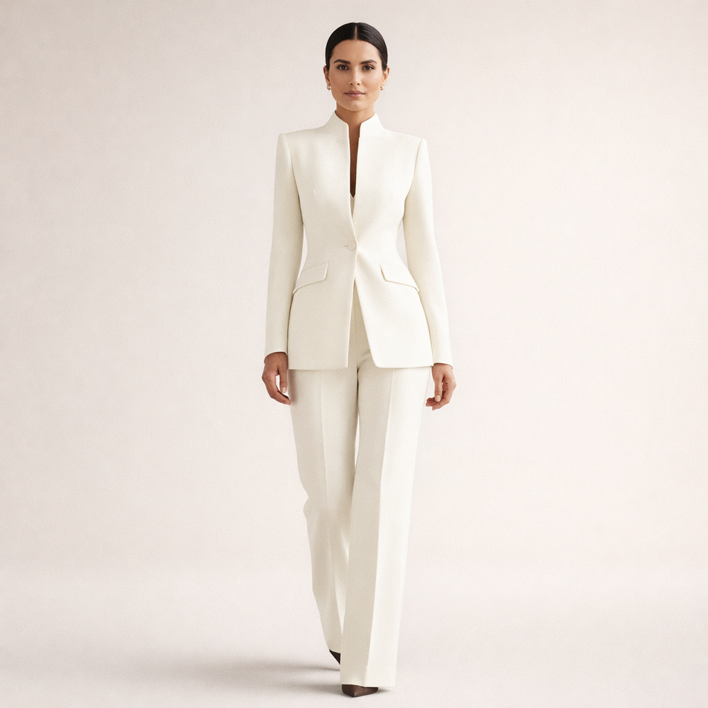 OLIVIA | Suit set with straight-leg trousers