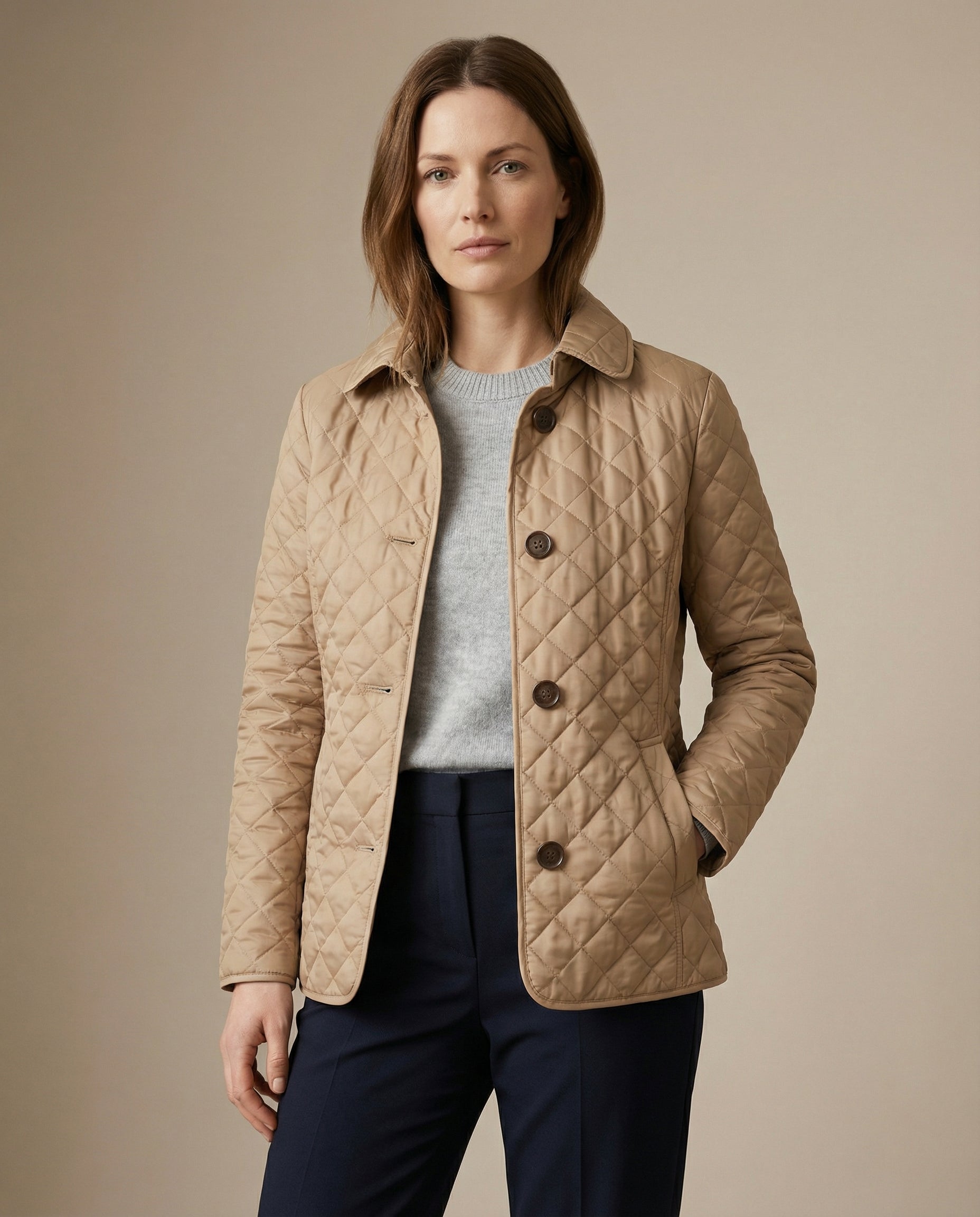 GRACE | Quilted jacket with button-up front