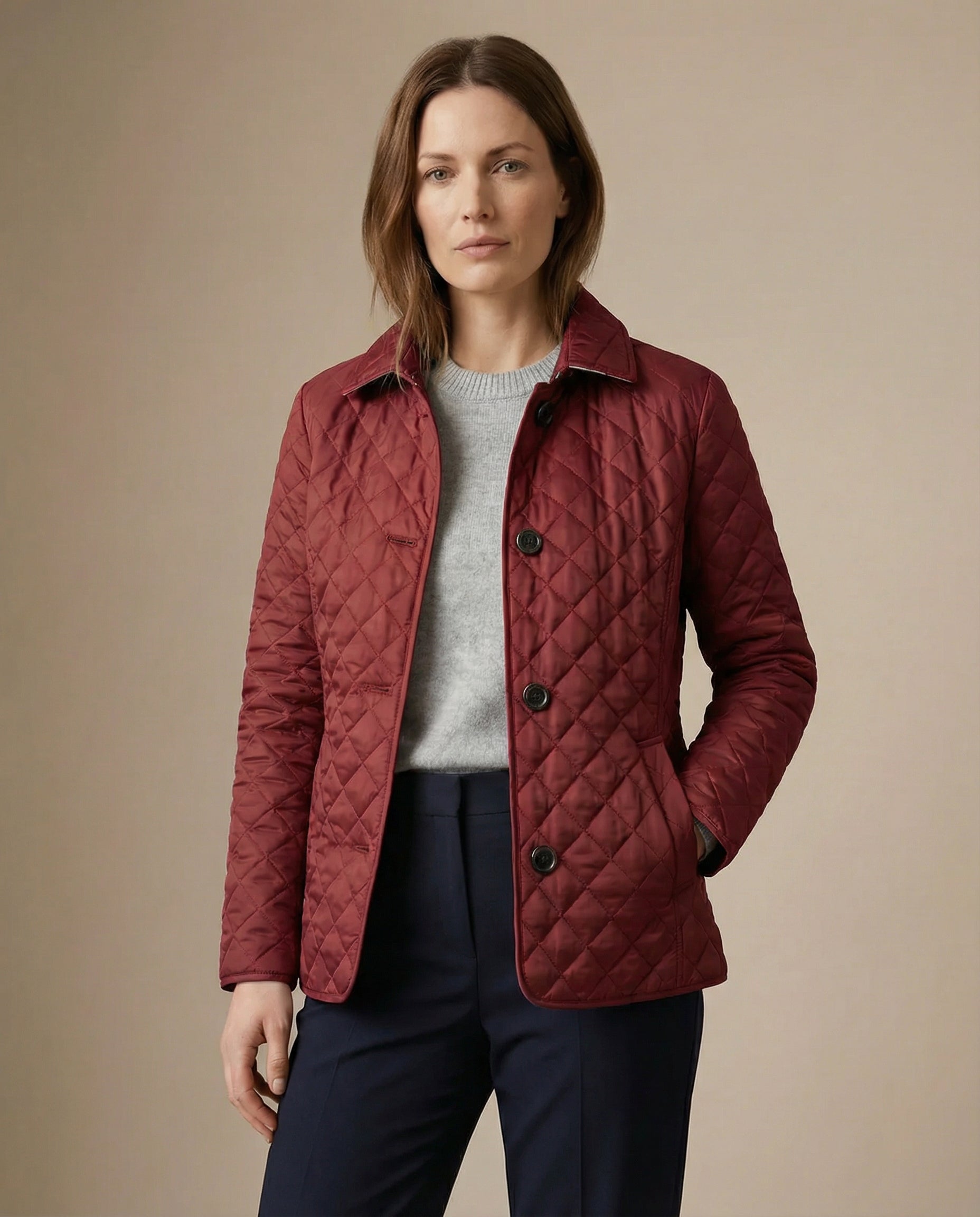 GRACE | Quilted jacket with button-up front