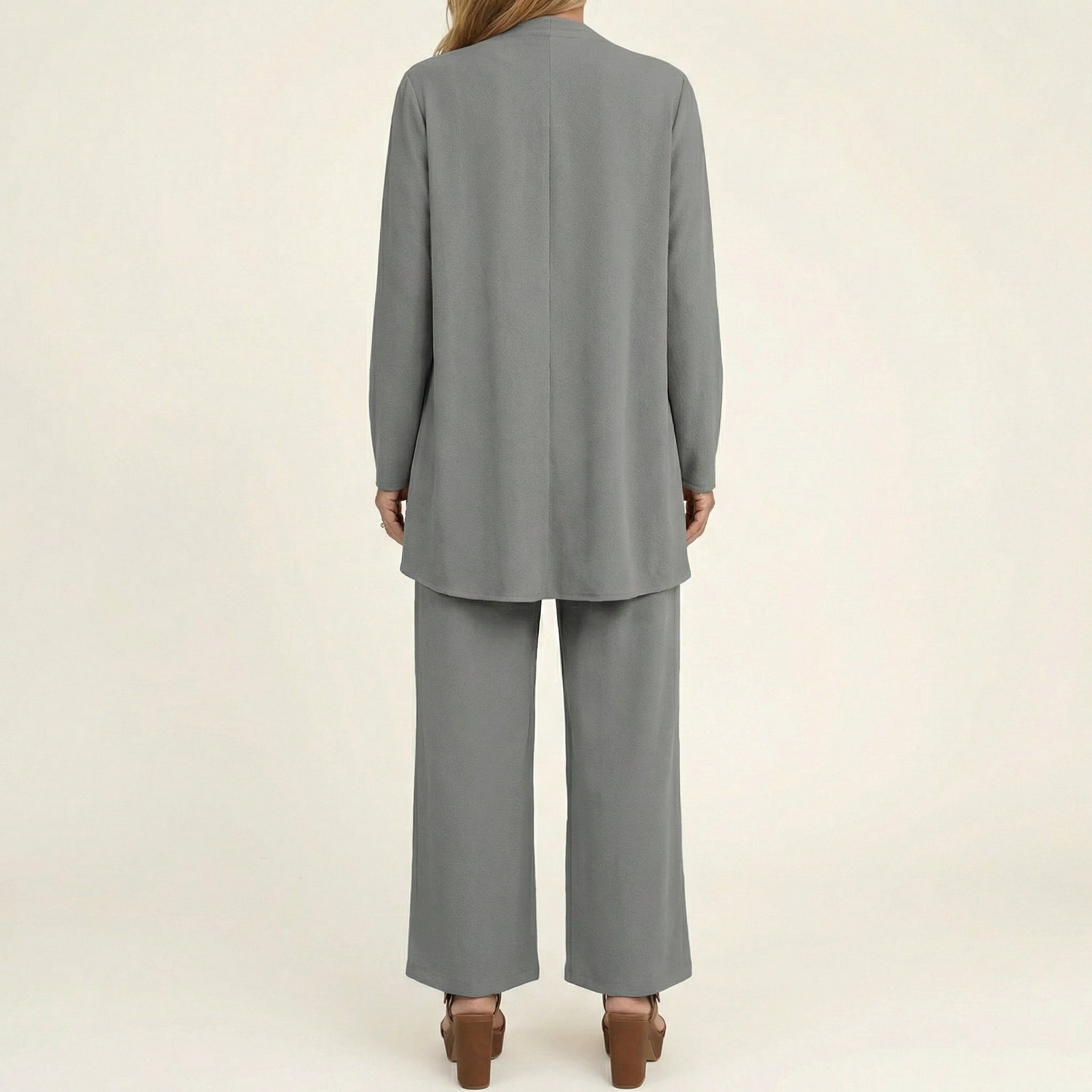 VIVIENNE | Three-piece set with wide-leg trousers