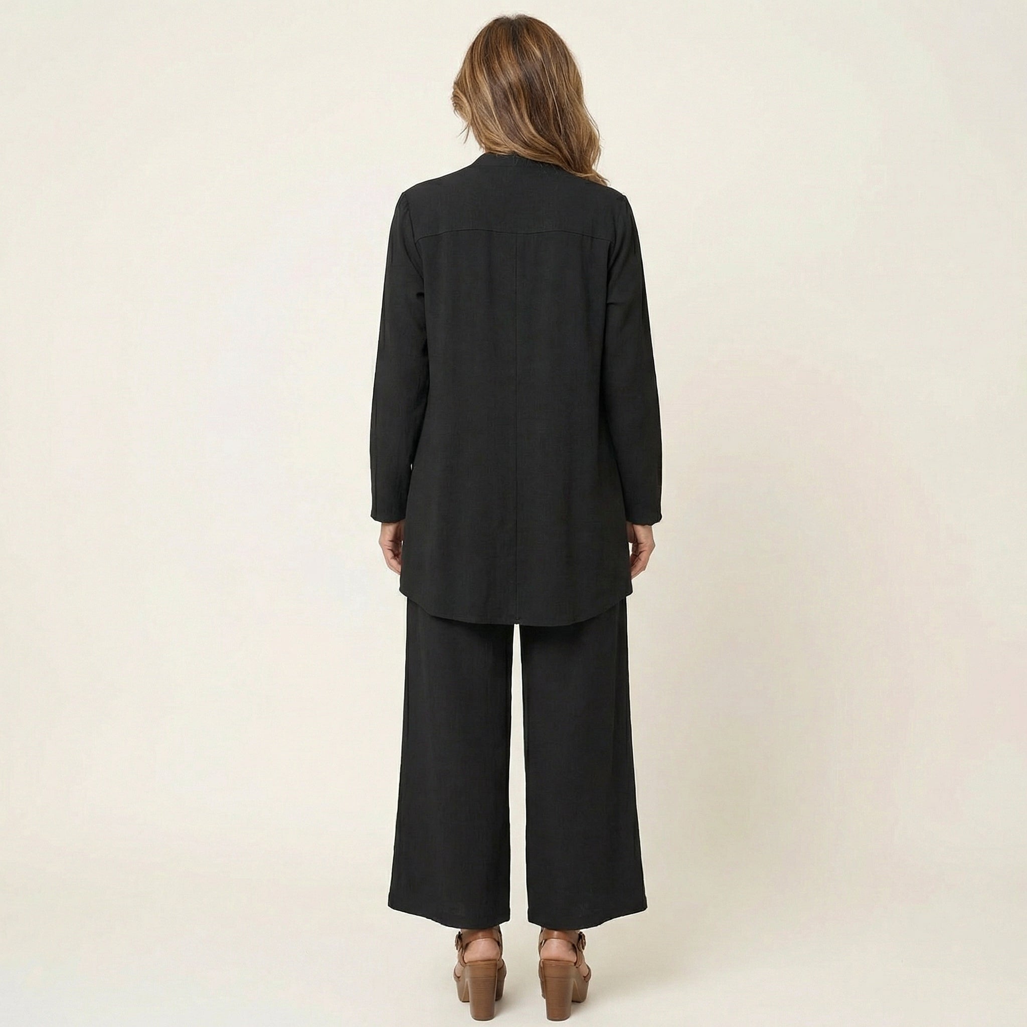 VIVIENNE | Three-piece set with wide-leg trousers