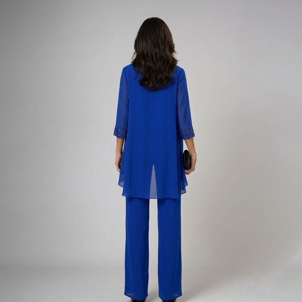 IVA | Three-piece set with wide-leg trousers