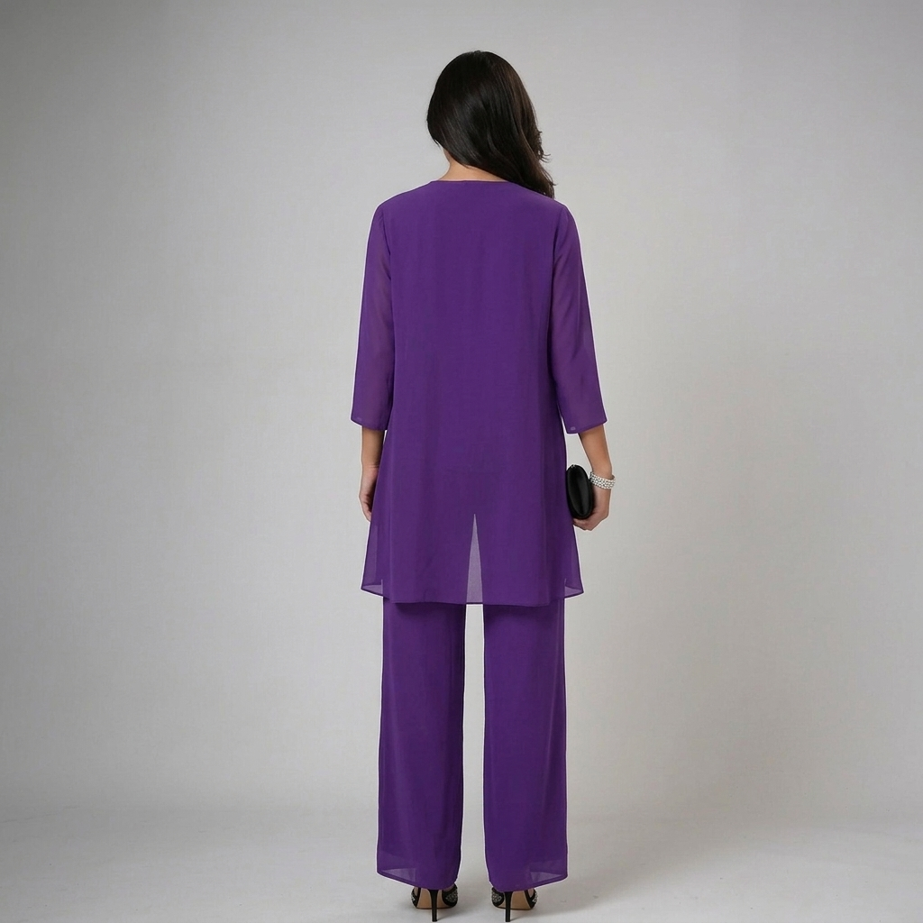 IVA | Three-piece set with wide-leg trousers