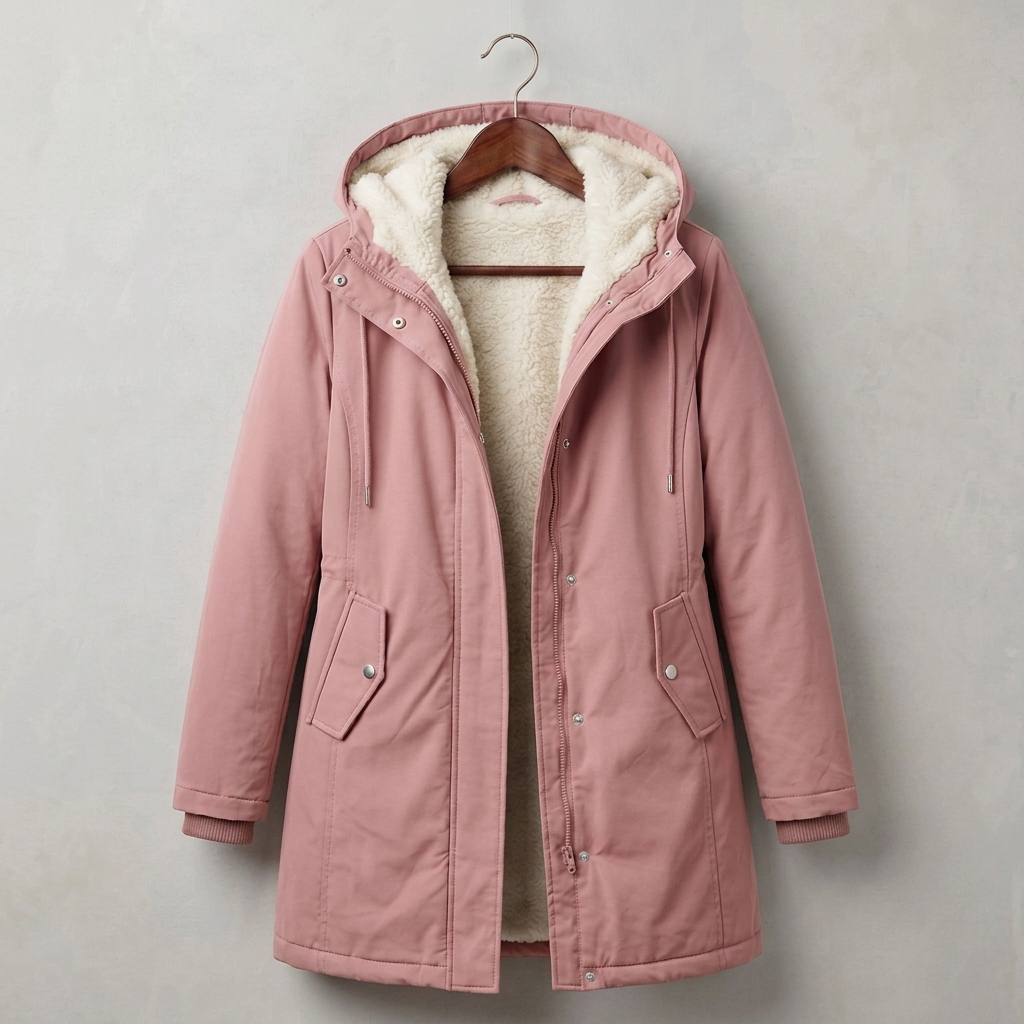AMÉLIE | Long parka with fleece lining