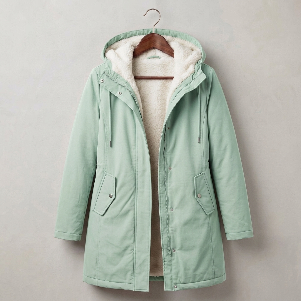AMÉLIE | Long parka with fleece lining