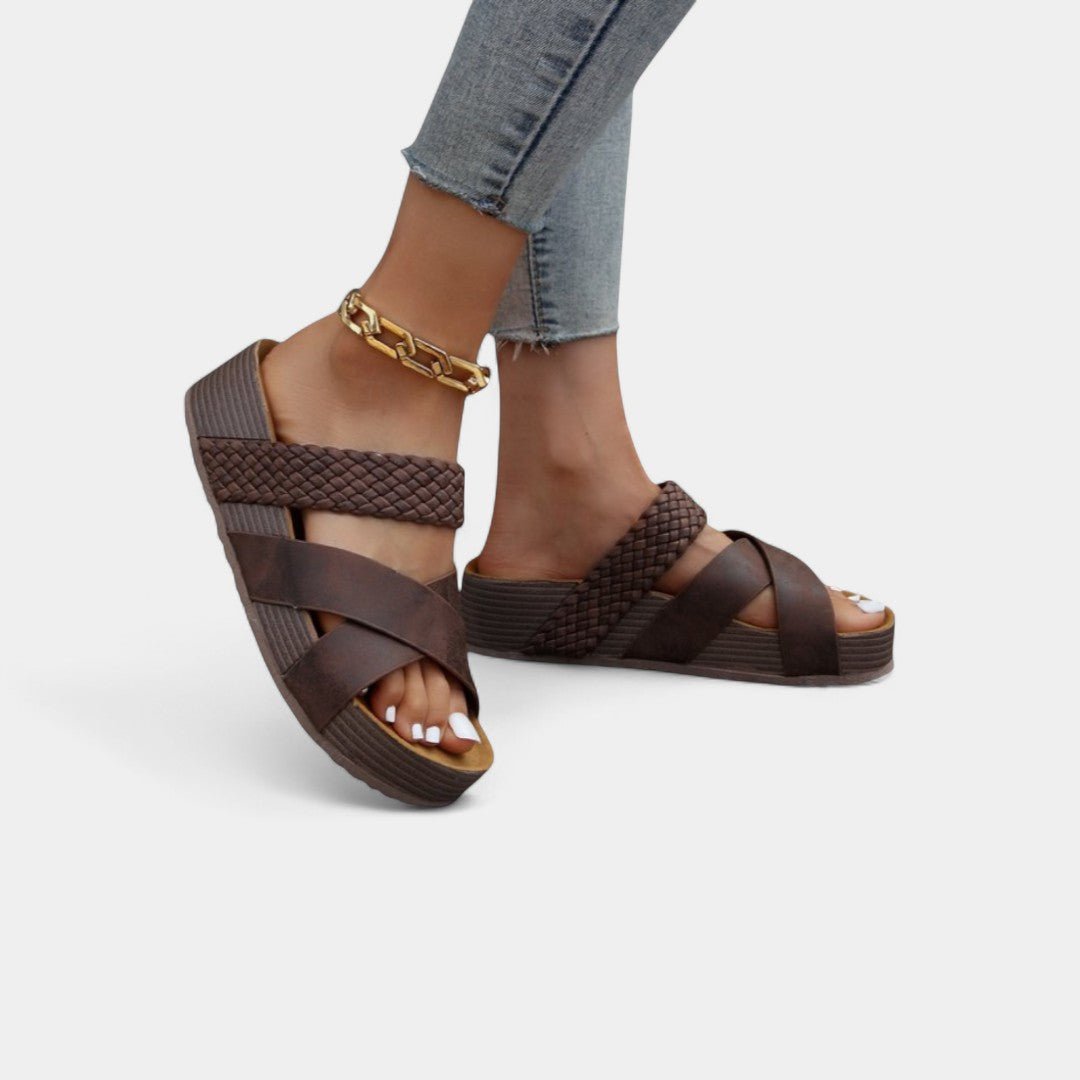 CRISTINA | Sandale slip-on cu toc jos - Liora București