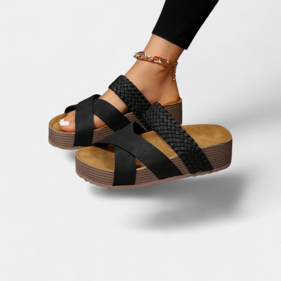 CRISTINA | Sandale slip-on cu toc jos - Liora București