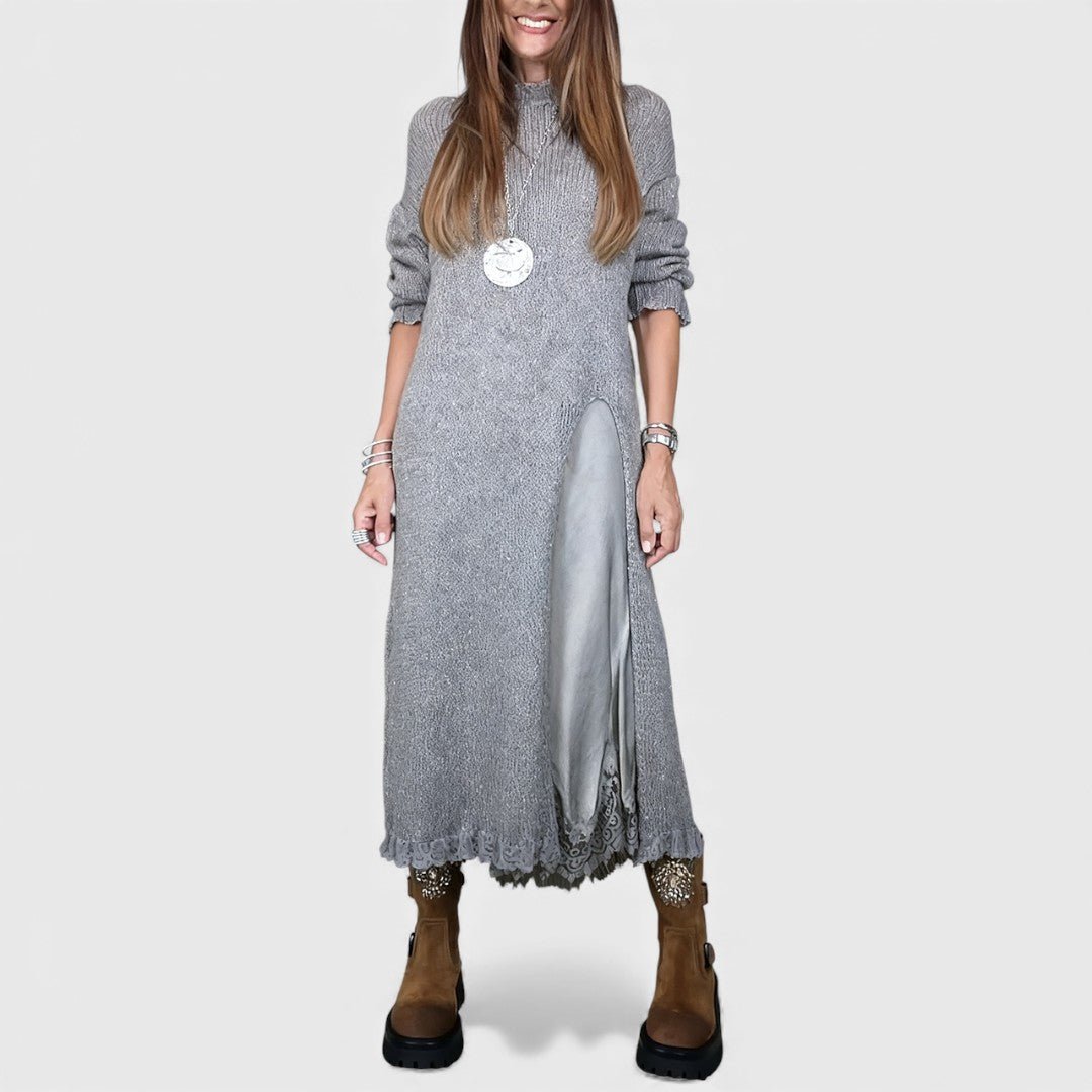 LENA | Set tricotat cu rochie fluidă - Liora București