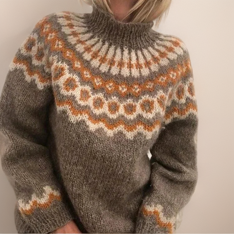 AMARA | Icelandic jumper with patterned design