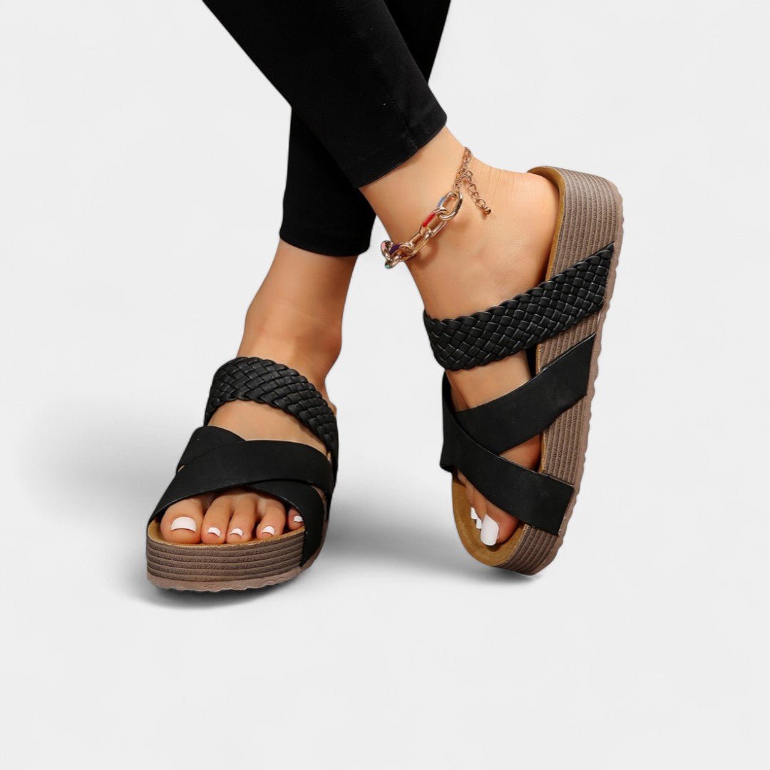 CRISTINA | Sandale slip-on cu toc jos - Liora București