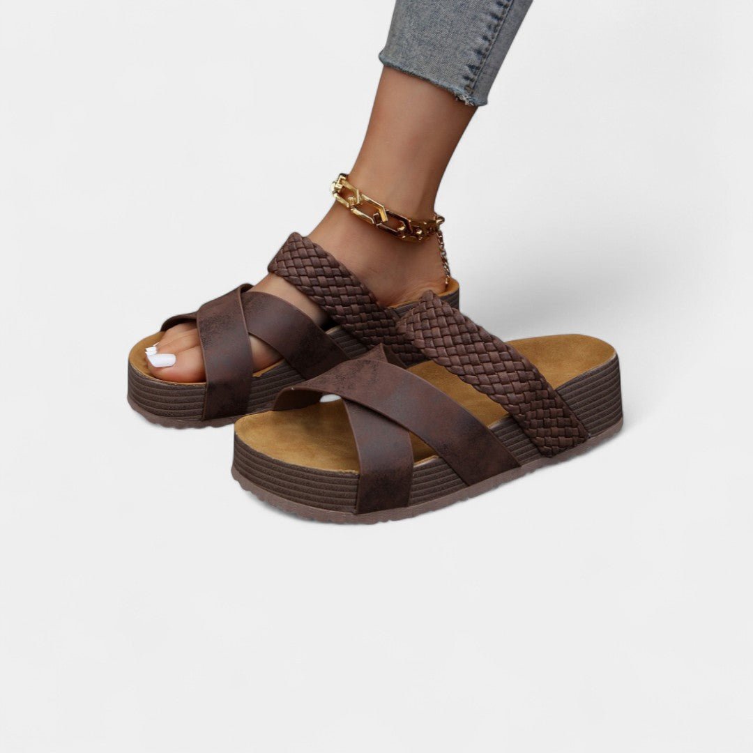 CRISTINA | Sandale slip-on cu toc jos - Liora București