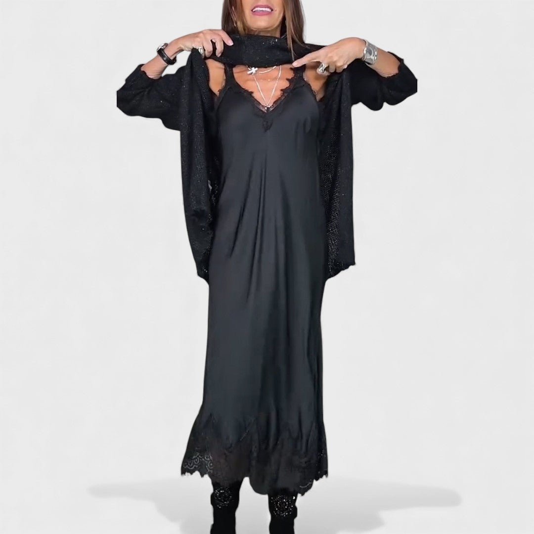 LENA | Set tricotat cu rochie fluidă - Liora București