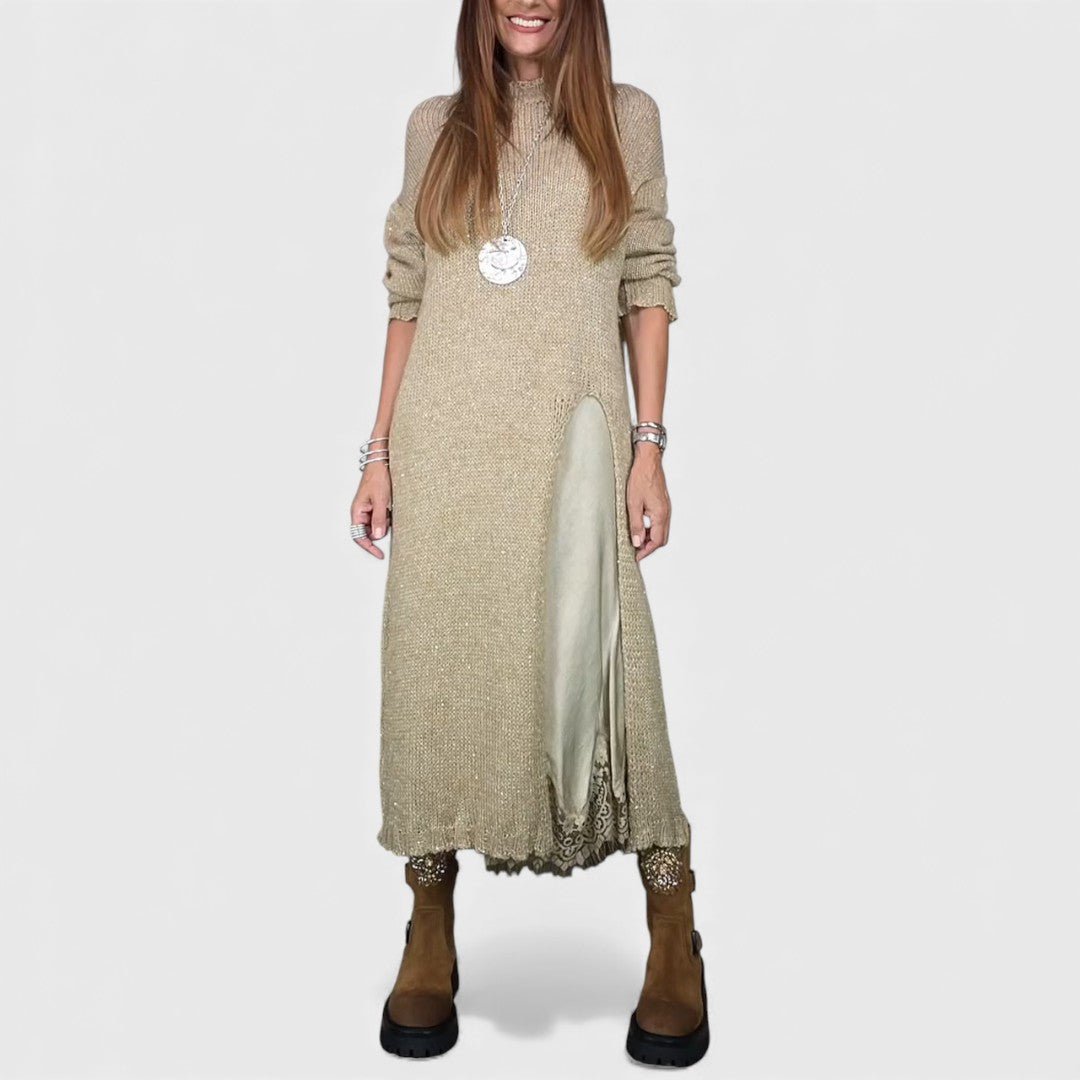 LENA | Set tricotat cu rochie fluidă - Liora București
