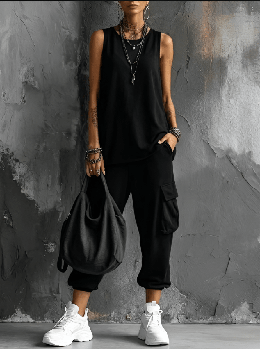 NOEMI | Compleu casual cu pantaloni cu buzunare - Liora București
