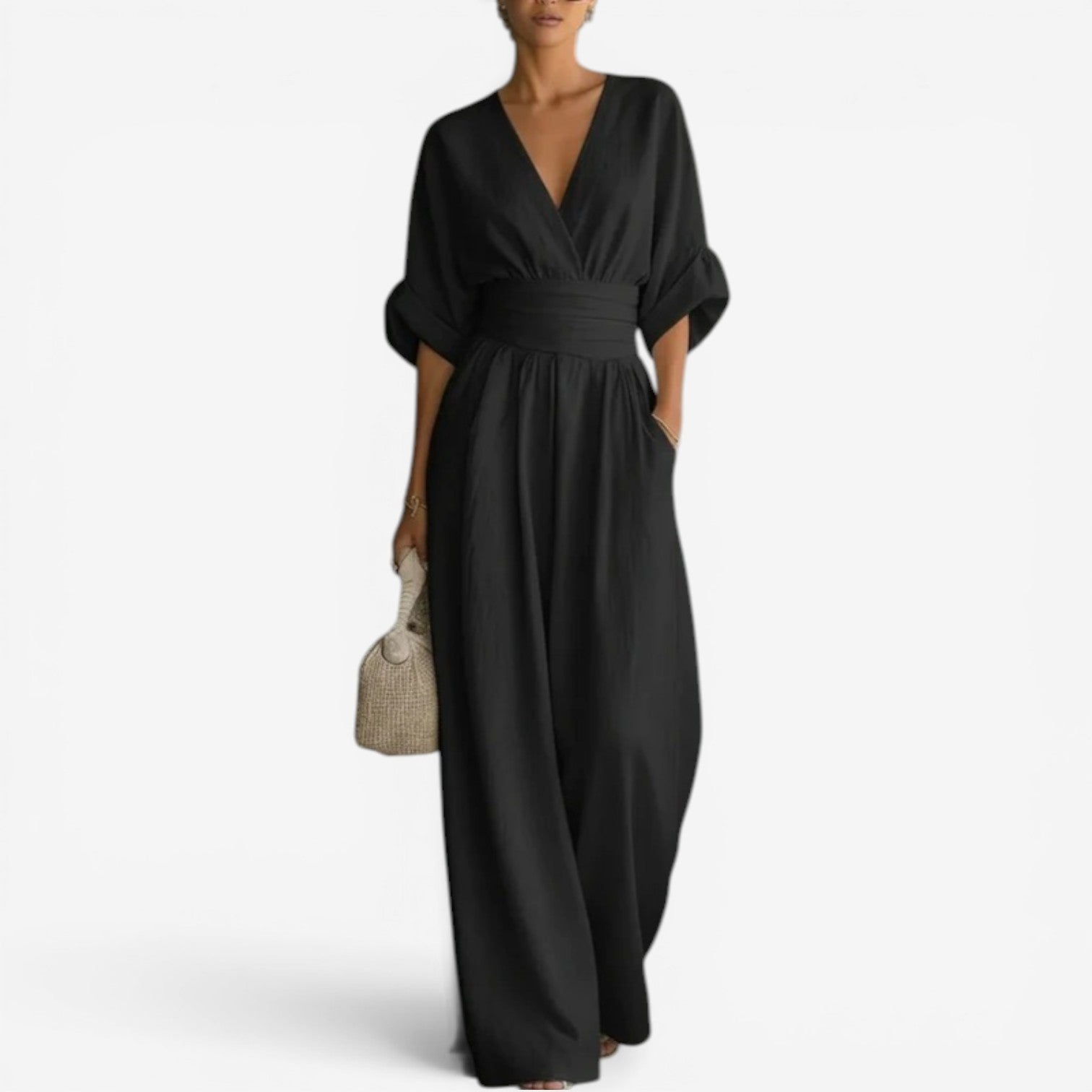 CHESKA | Jumpsuit with cinched waist