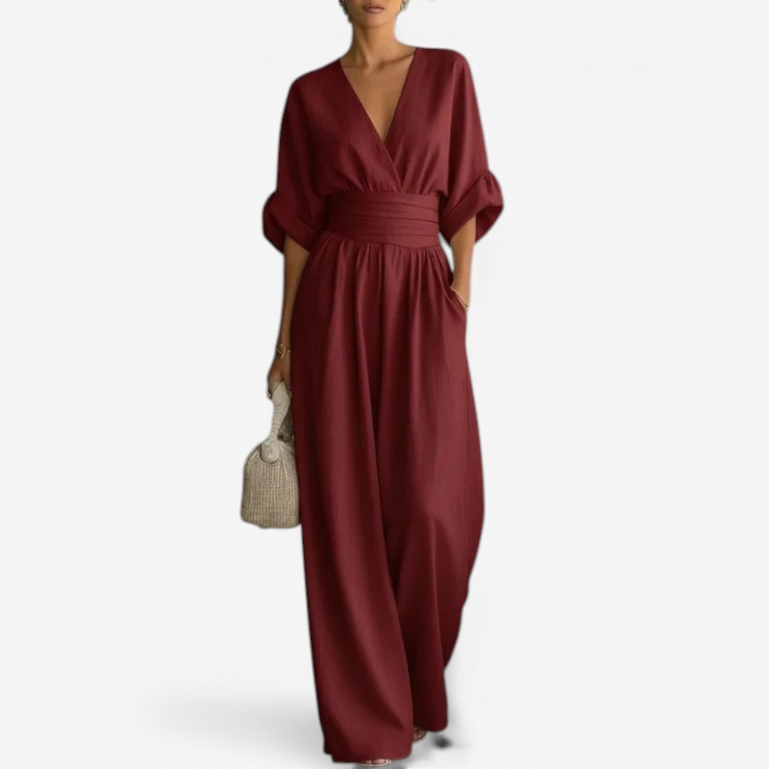 CHESKA | Jumpsuit with cinched waist