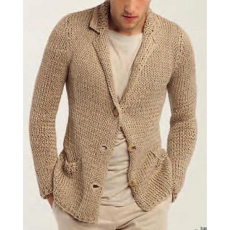 LIAM | Cardigan with lapel collar