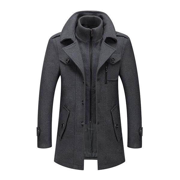 GEORGE | Coat with double collar