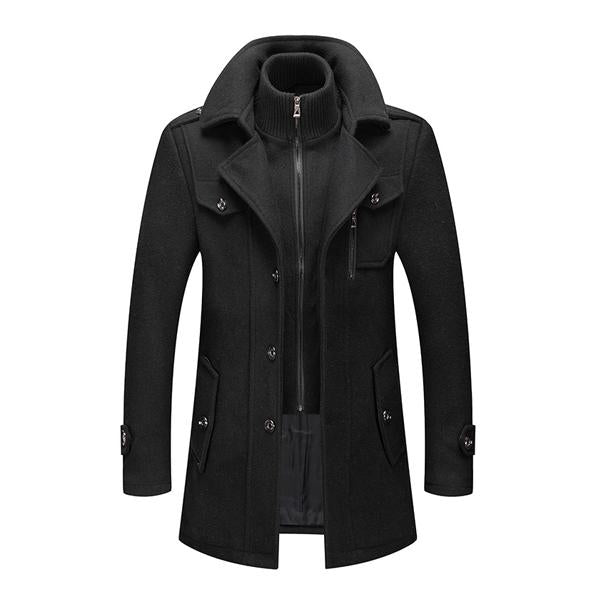 GEORGE | Coat with double collar