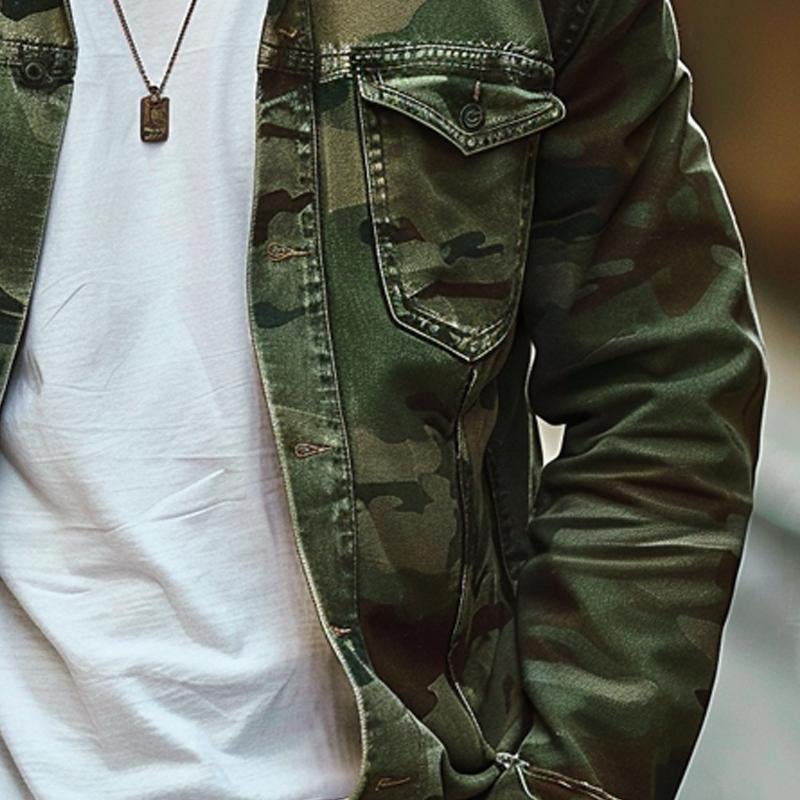 HUNTER | Jacket with camouflage print