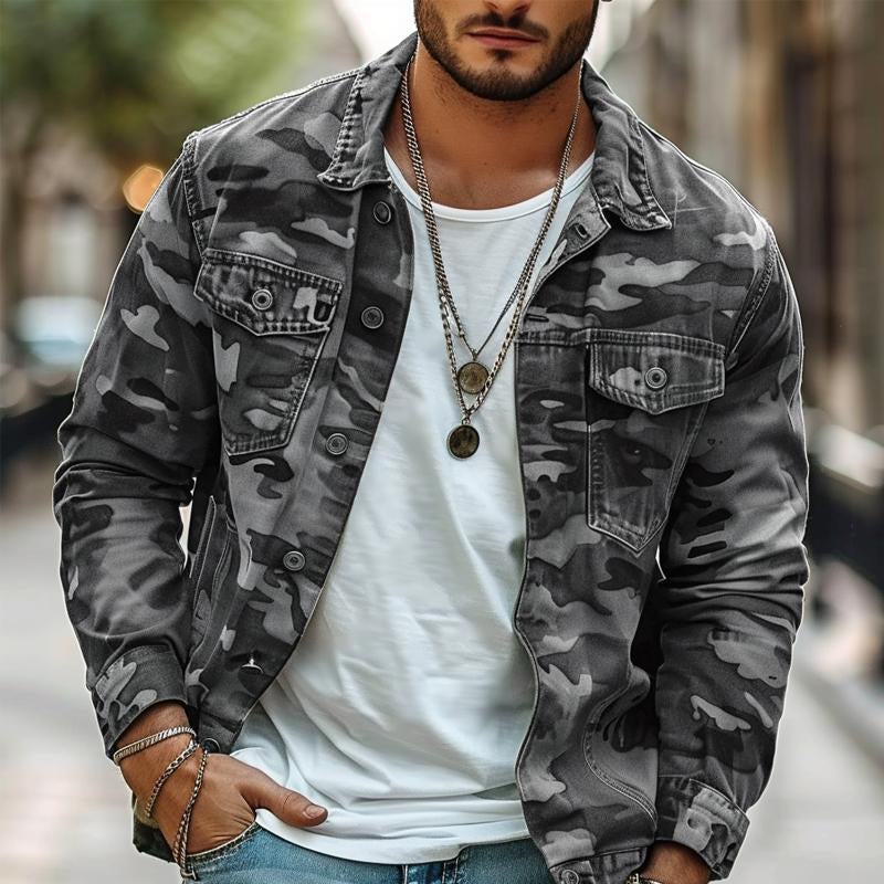 HUNTER | Jacket with camouflage print