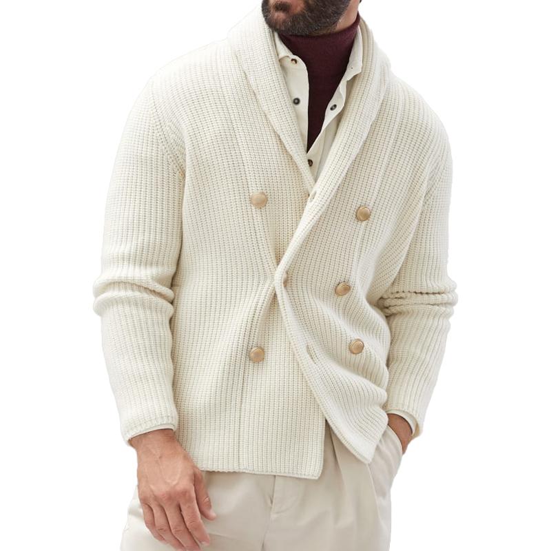 ETHAN | Knit cardigan with double-breasted front