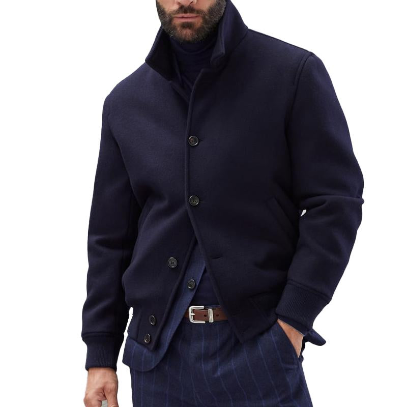 NOLAN | Wool bomber jacket with stand collar