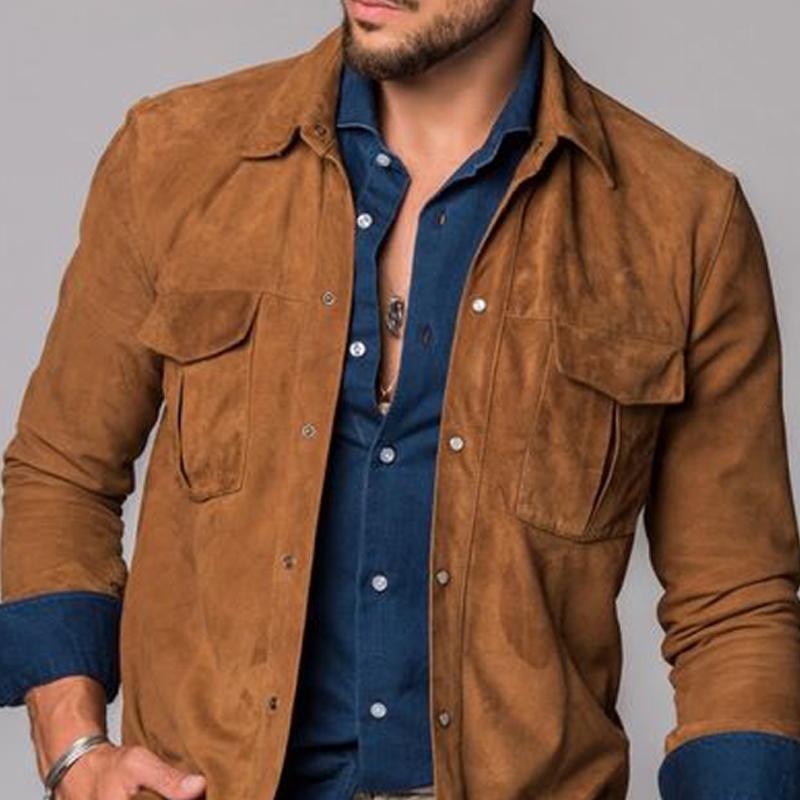 BLAKE | Overshirt with suede finish