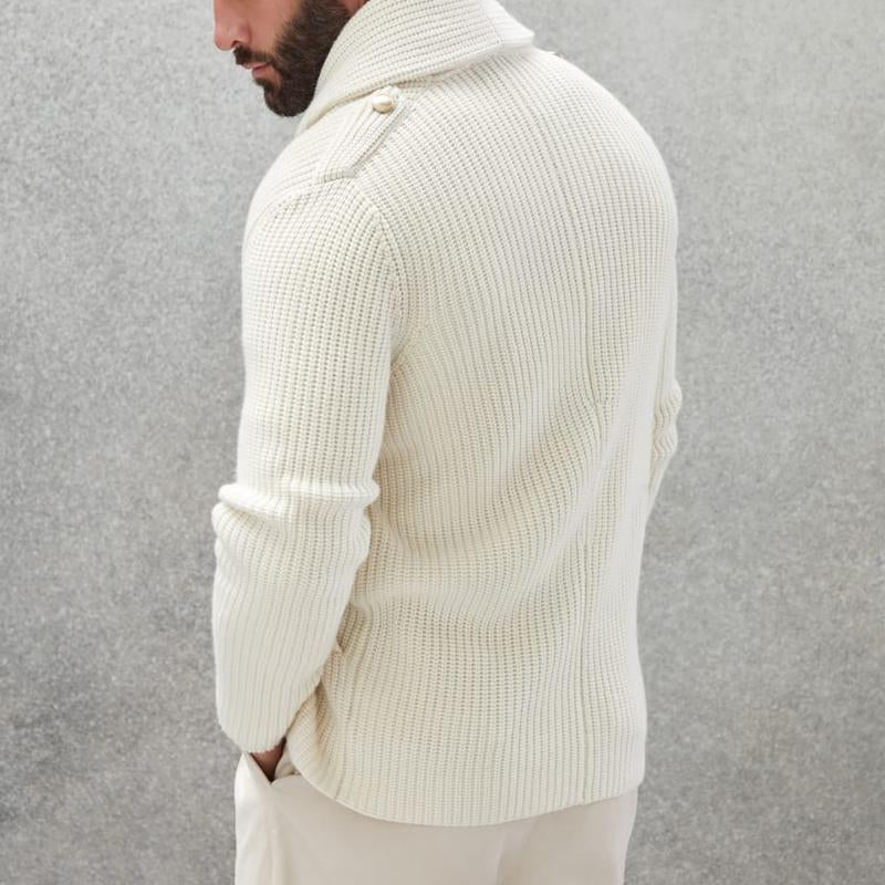 ETHAN | Knit cardigan with double-breasted front