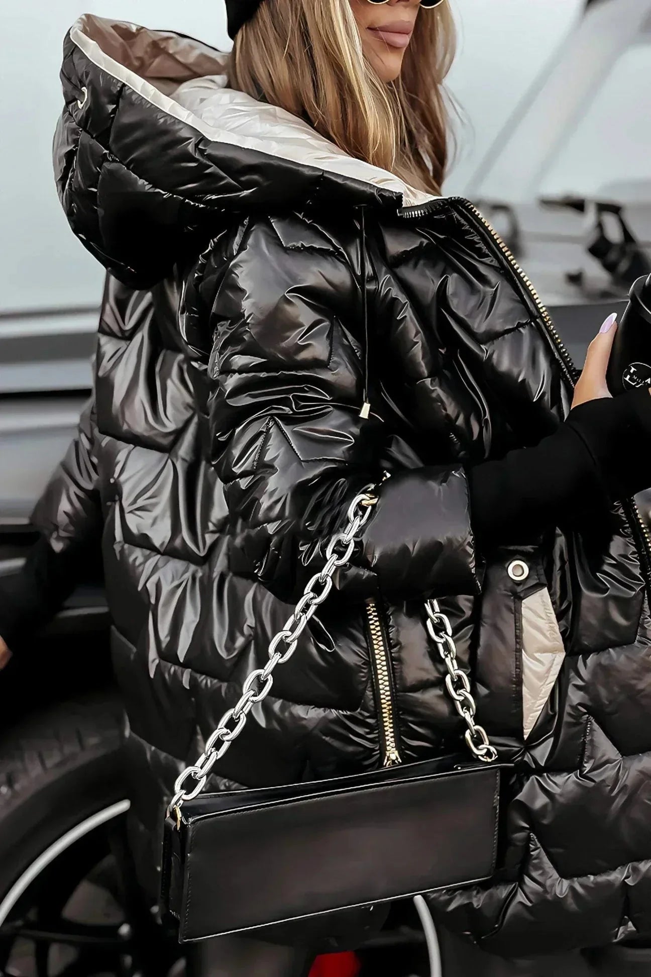 AVERY | Hooded winter jacket with pockets