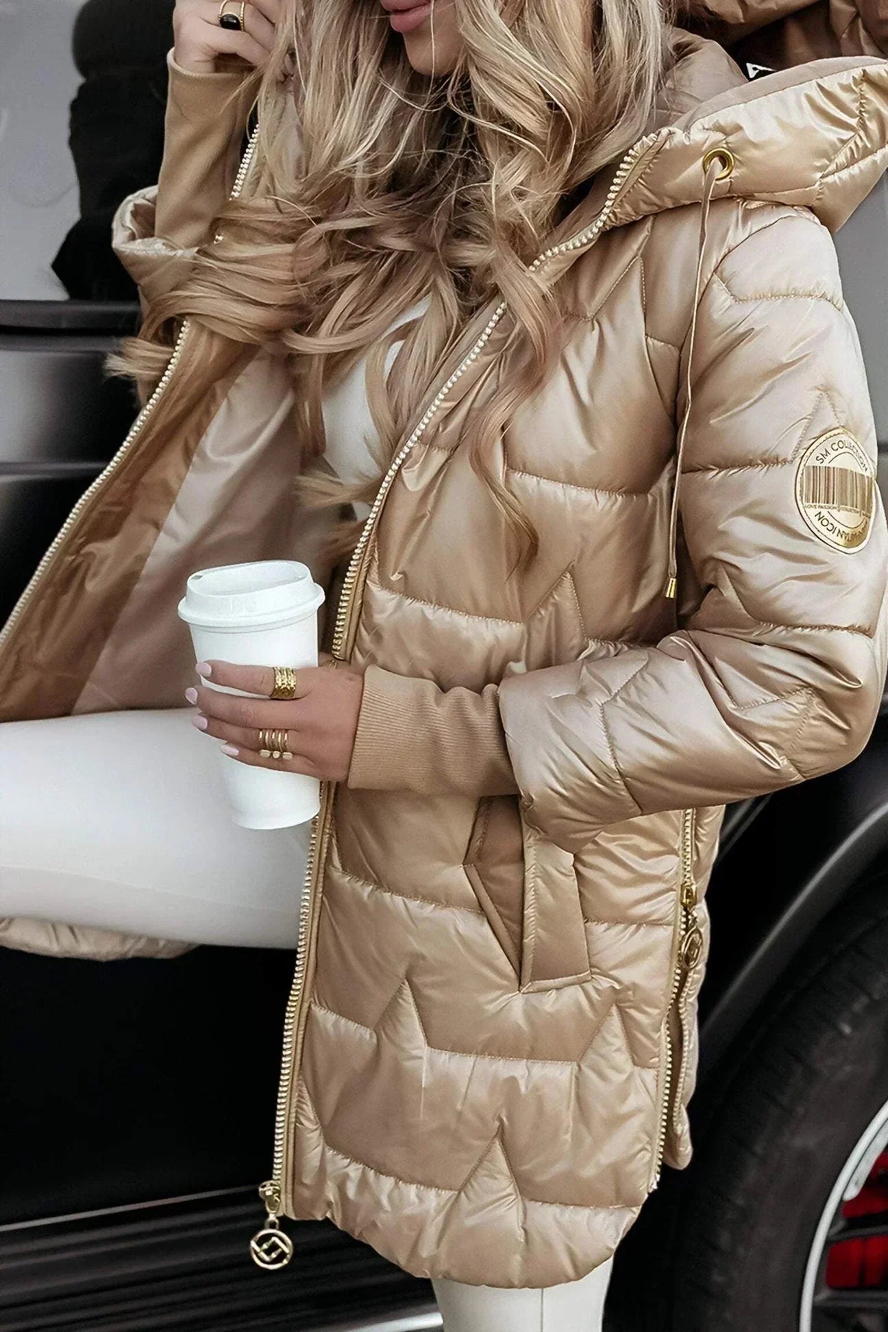 AVERY | Hooded winter jacket with pockets