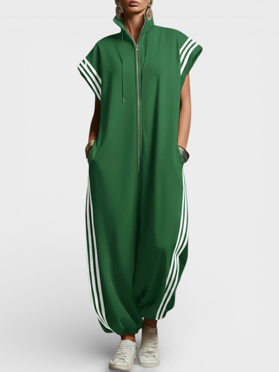 VALERIA | Jumpsuit with zip neckline