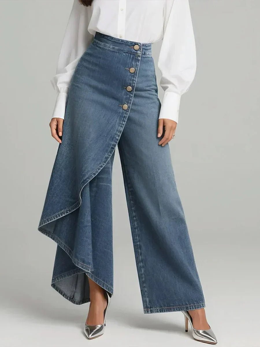 REYA | Wide-leg jeans with high waist - Liora Melbourne
